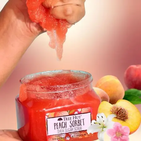 Tree Hut Corporal Peach Sorbet Esfoliante 510g 3 Tree Hut Corporal Peach Sorbet Esfoliante 510g - Imagem 3