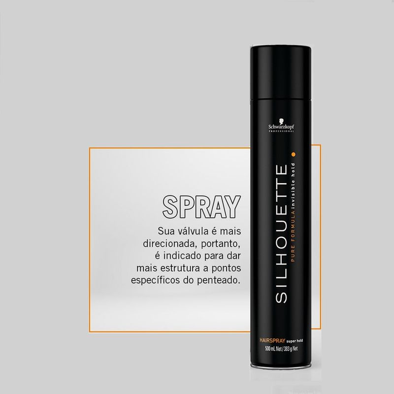 Schwarzkopf Silhouette Black – Spray Fixador 500ml 4 Schwarzkopf Silhouette Black – Spray Fixador 500ml - Imagem 4